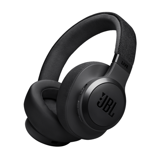 JBL Live 770NC - Black - Wireless Over-Ear Headphones with True Adaptive Noise Cancelling - Hero